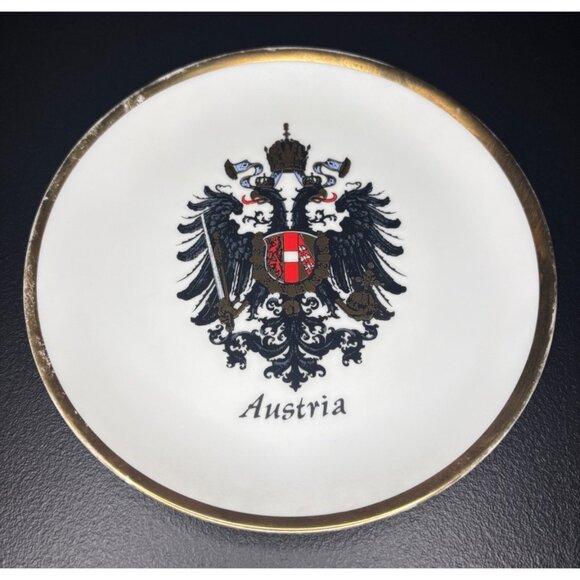 Other - Coat Arms Empire Austria Collector Plate Eagle Imperial Crown Sword Doppeladler